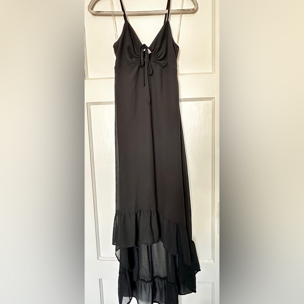 Wild Fable High Low Hem Black Dress